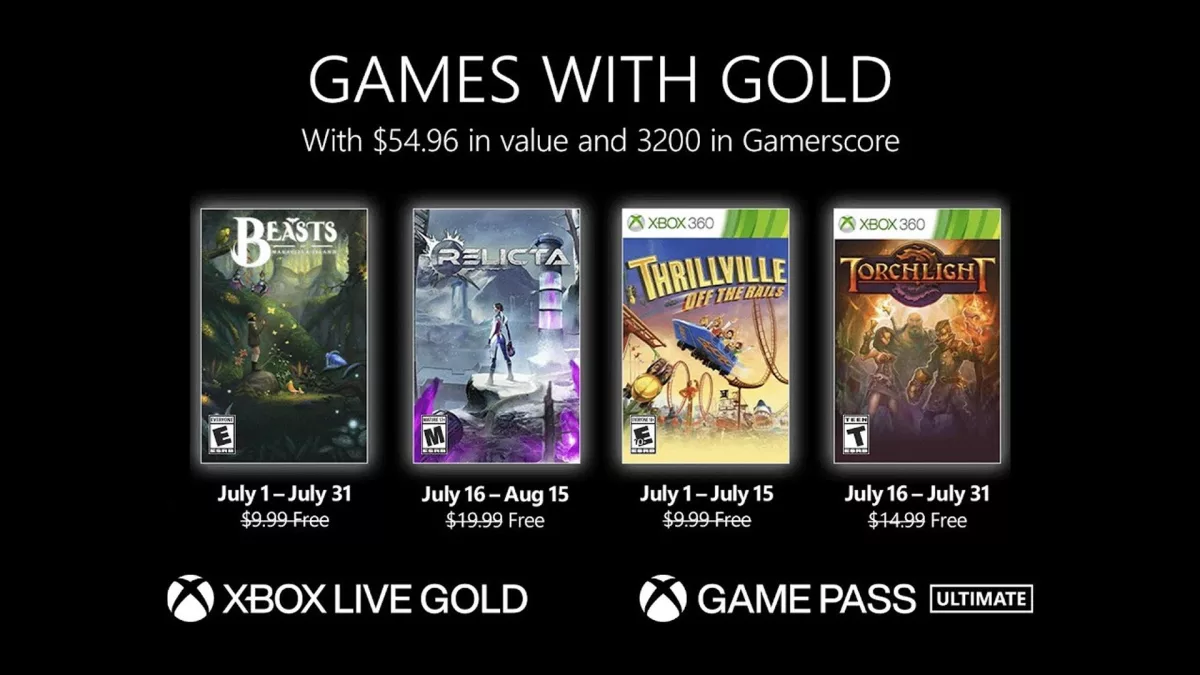 55 dolar değerindeki Xbox Live Gold Temmuz ayı oyunları erişime açıldı