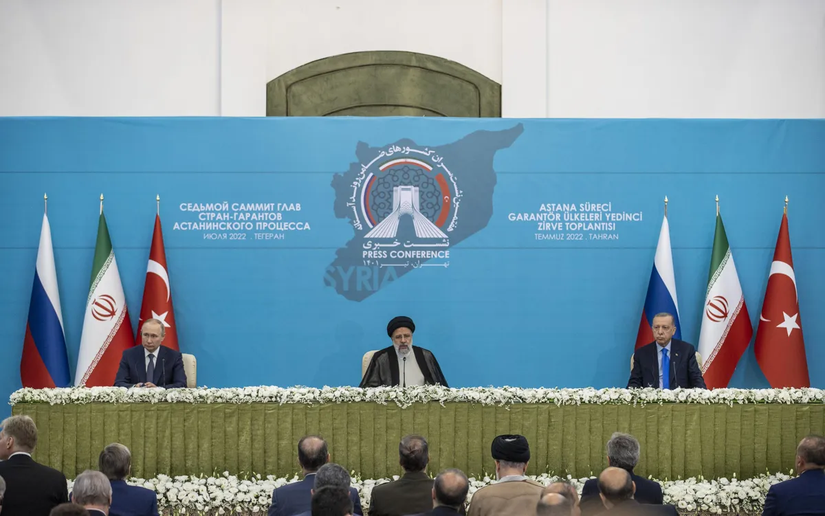 Cumhurbaşkanı Erdoğan, Türkiye-İran-Rusya Üçlü Zirvesi’nin açılışında konuştu: (2)