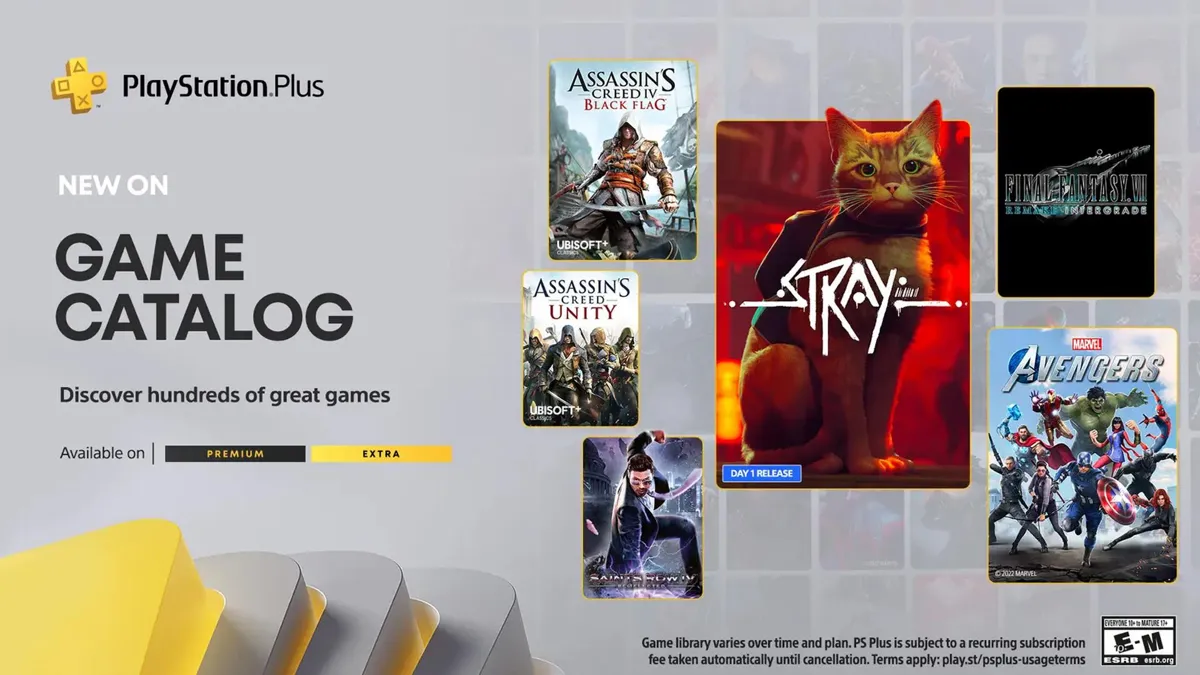 PlayStation Plus’a bu ay Stray, Final Fantasy 7 ve daha fazlası ekleniyor