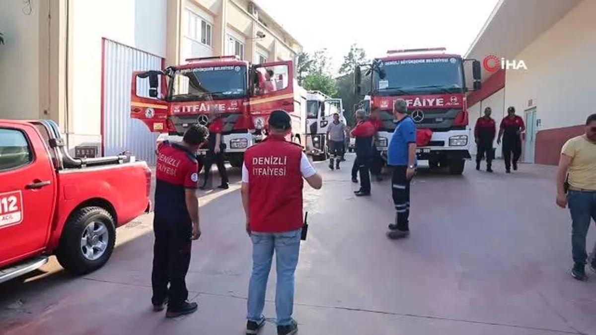 Son dakika haberi | Denizli’den Datça’daki yangına itfaiye sevk edildi