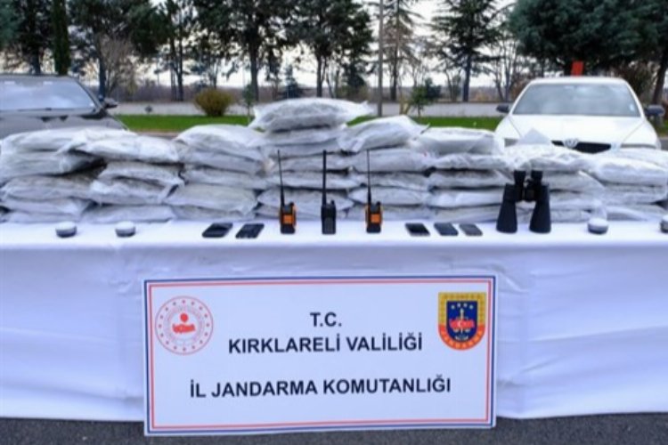 Kırklareli’de Jandarma’dan uyuşturucu kaçakçılığına operasyon