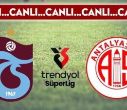 CANLI YAYIN: Trabzonspor – Antalyaspor CANLI ANLATIM 2024/2025 Trendyol Süper Lig 19. hafta karşılaşması