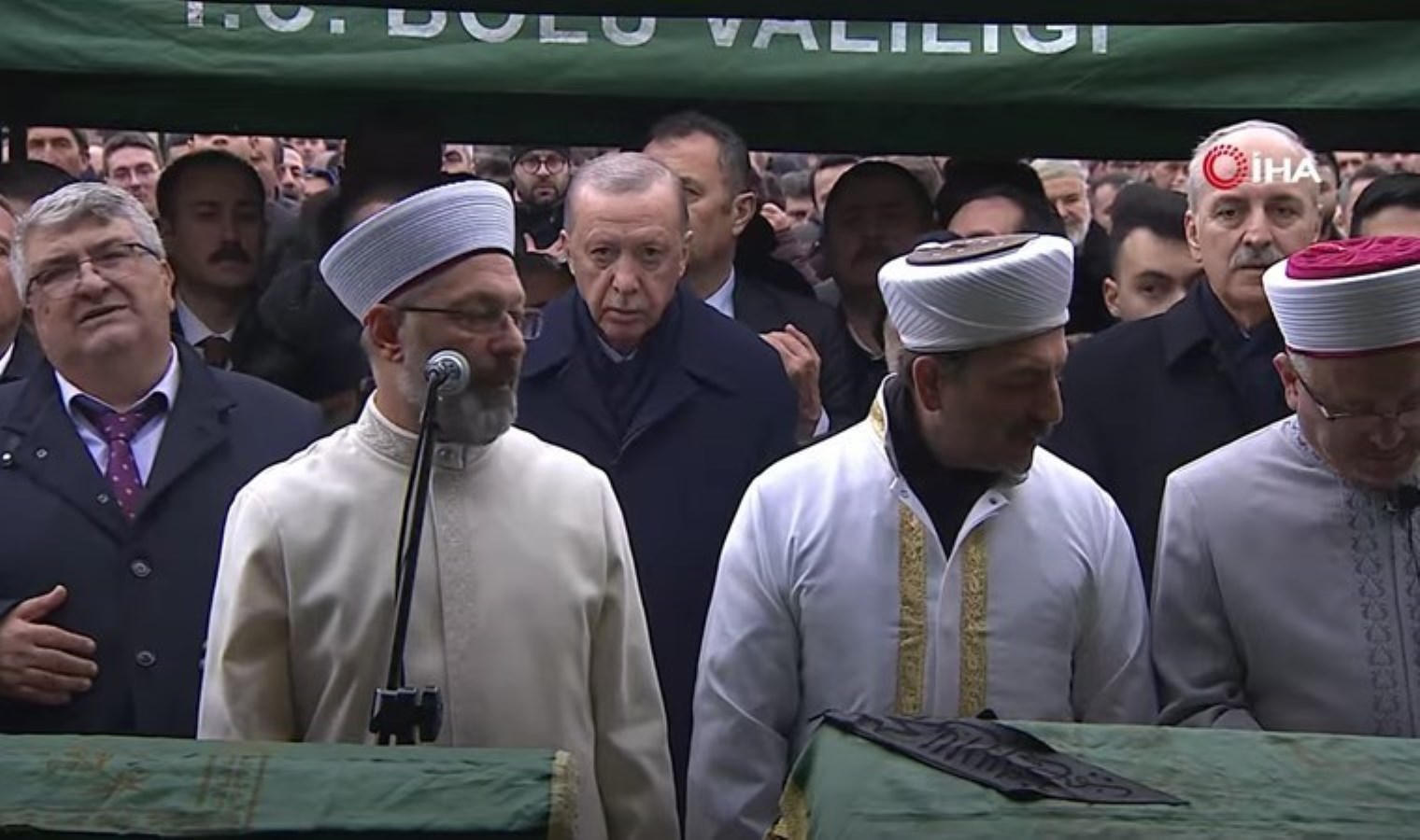 Erdoğan, yangında hayatını kaybedenlerin cenazesinde: ‘Sabrın sonu selamettir, zaferdir’