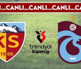 CANLI YAYIN: Kayserispor – Trabzonspor CANLI ANLATIM 2024-2025 sezonu Süper Lig 22. haftası