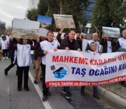 Foçalılar, taş ocaklarına karşı yürüdü