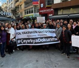 Tirelilerden ağaç kıyımı isyanı: Asla vazgeçmeyeceğiz