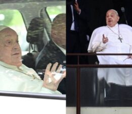 Papa taburcu edildi: Haftalar sonra ilk kez ortaya çıktı