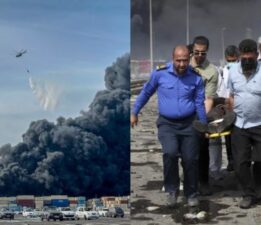 Bender Abbas Limanı’nda yangın sürüyor: Rusya’dan destek geldi!