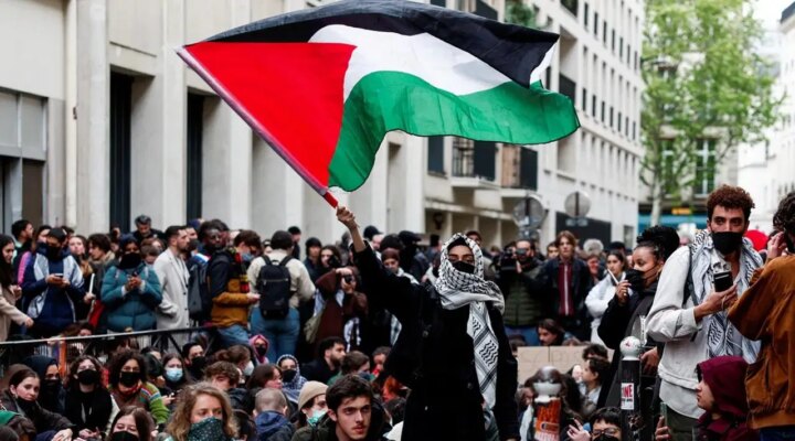 Fransa’daki köklü üniversitede Gazze protestosu